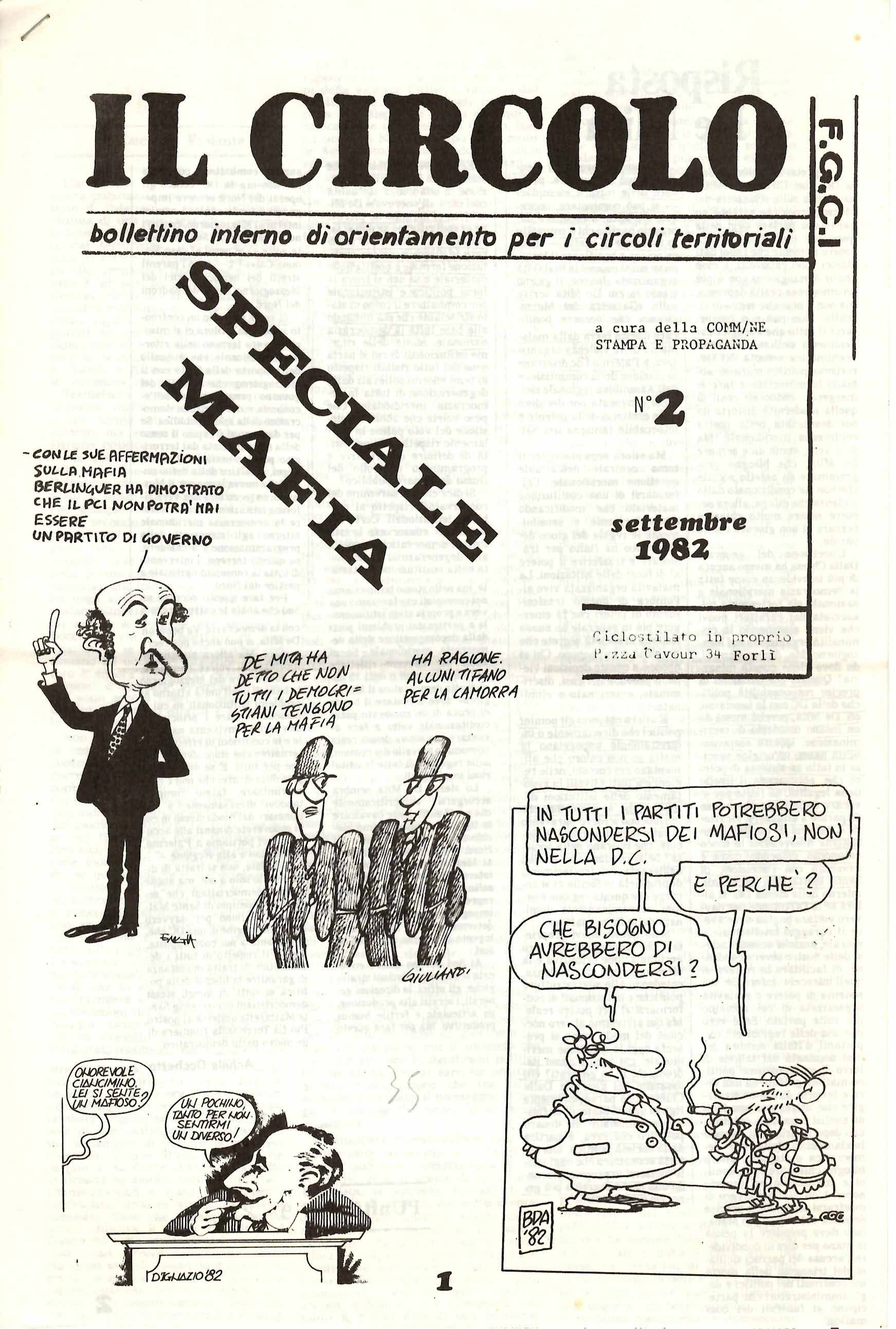 Il Circolo. Bollettino interno di orientamento per i circoli territoriali FGCI